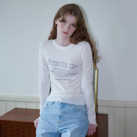 이런 상품 어때요? [23FW 아이아이] 롱 슬리브 티셔츠_O.WHITE (EEOR1RLR01W)