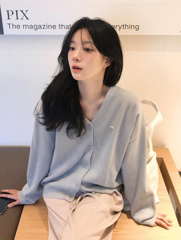 슬로우앤드 #SLOWMADE. 플레인 데이베이직 가디건 - 6 color