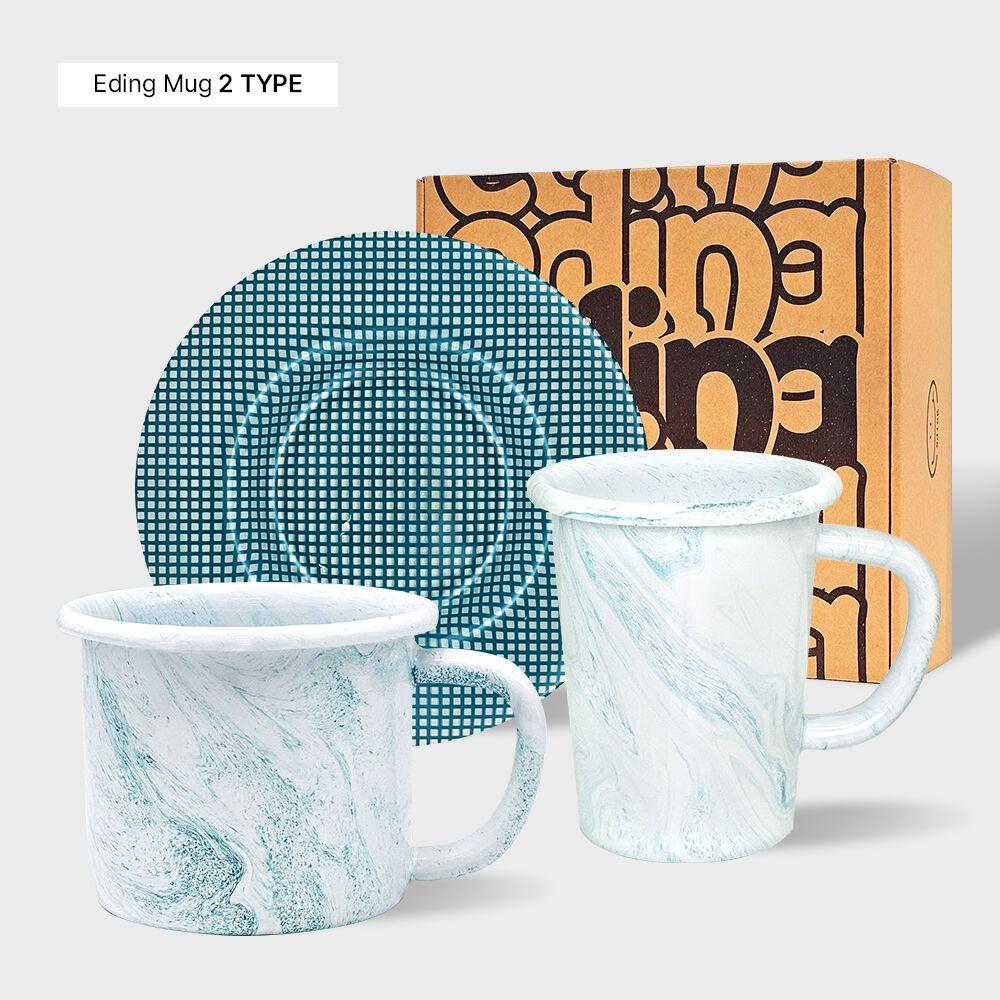 [29CM 단독] 에딩 마블웨이 컵앤소서 선물세트 4COLOR GIFT BOX