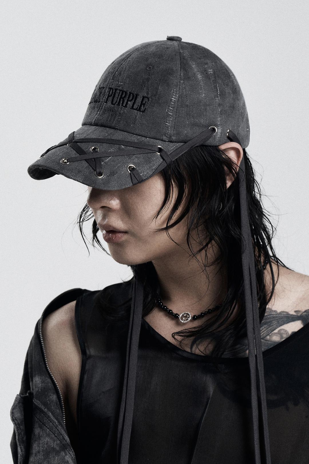 [5/27예약발송] Vortex strap eyelet cap -charcoal