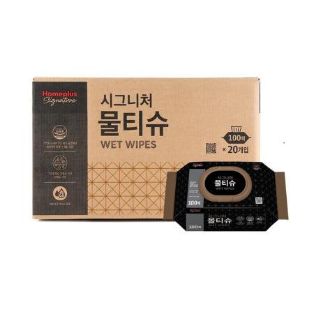 이런 상품 어때요? 홈플러스시그니처 물티슈 100매x20입, 박스판매