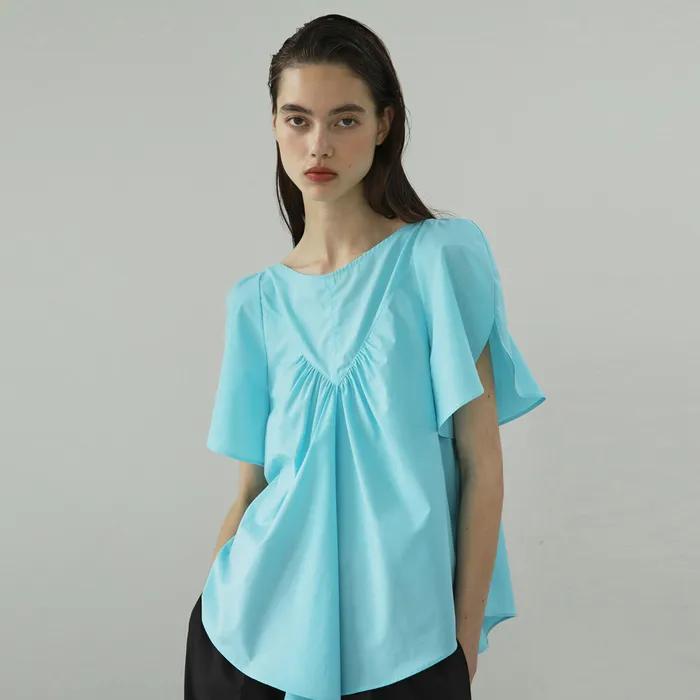 (2차 리오더) sleeve hul blouse_blue