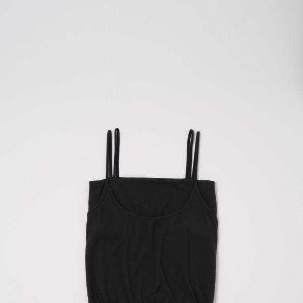 Layered Double Strap Sleeveless (Black)