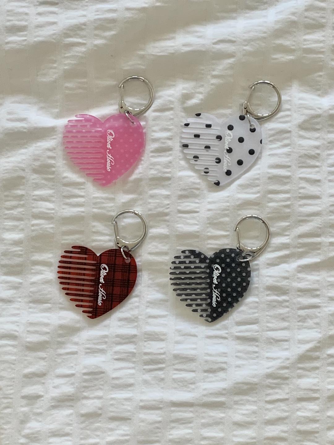 Olivet house comb keyring (4 colors)