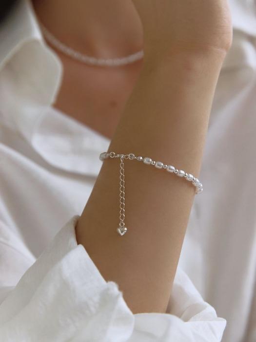 Rice pearl ball bracelet
