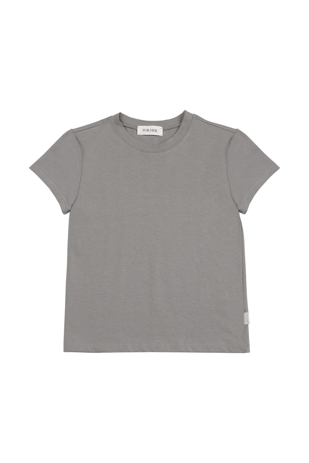 COZY MODAL HALF TEE (GRAY)