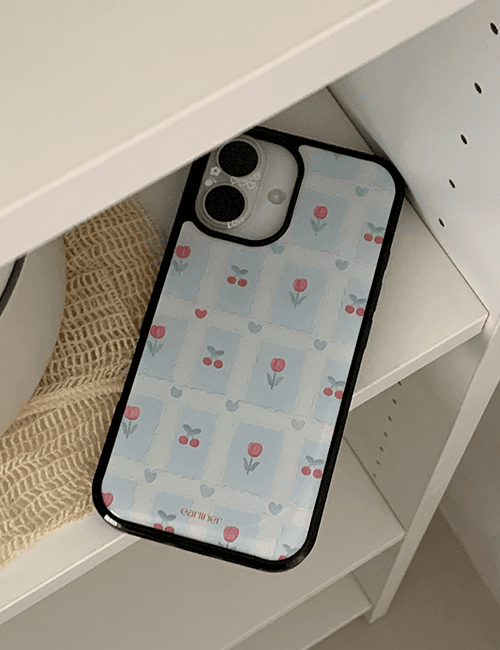 [made] vintage tulip cherry epoxy bumper case