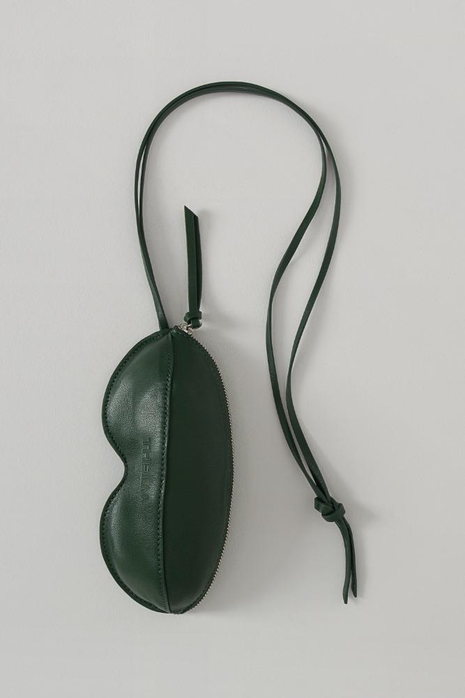 Una Eyeglass Leather Case Bag green