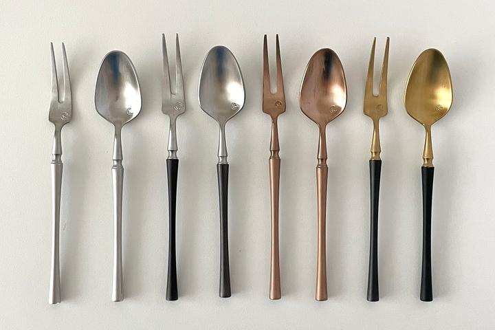 로얄 벨르 커트러리-디저트 2종 세트(4 colors, 티스푼+티포크)