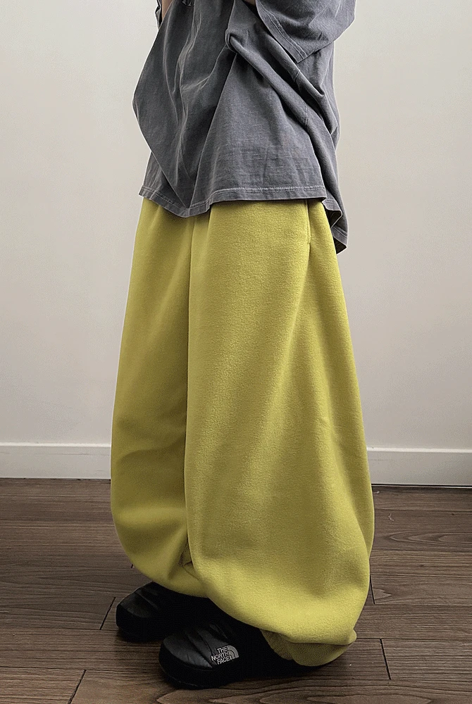 [UNISEX] 후카P 플리스 벨티드 조거팬츠