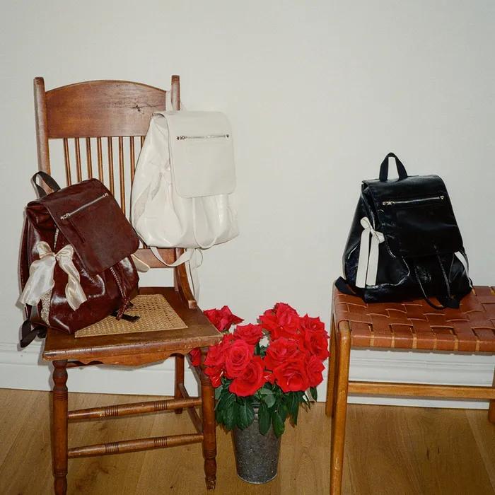 Classic bow backpack_3 colors