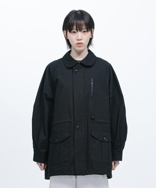 오헤시오(OHESHIO)  TRENCH COLLAR JUMPER, BLACK - 사이즈 & 후기 | 무신사