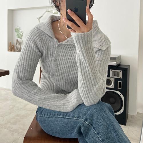 주문 폭주 [XXONE wear]사선 골지 니트 (2color) 니트 가디건 / 오프숄더 / 연말룩