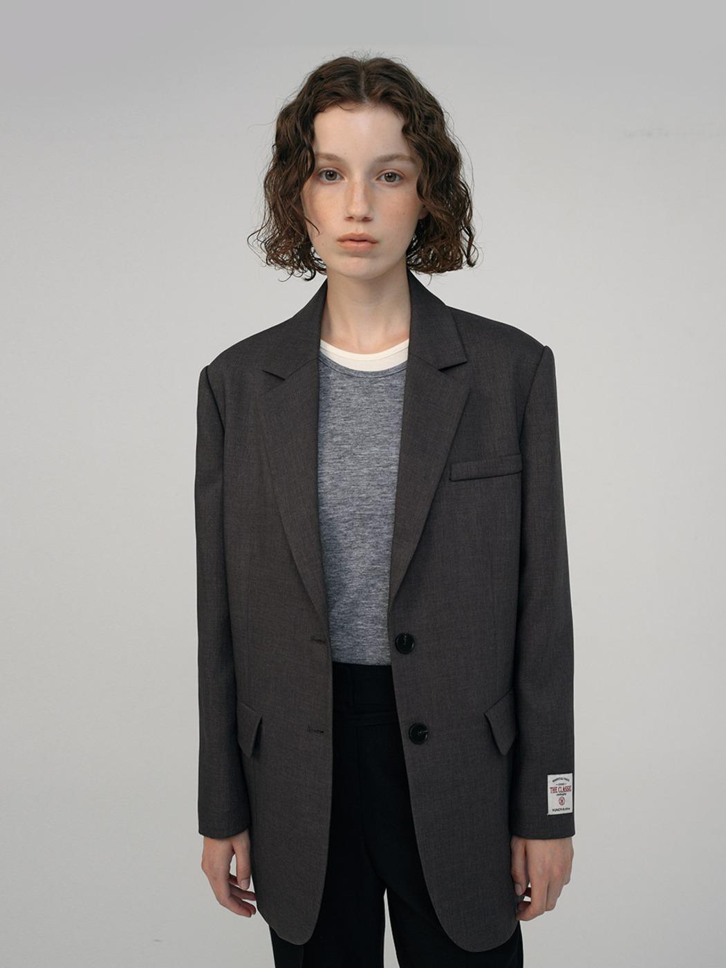 [유튜버PICK]Over-fit Single Jacket (2color)