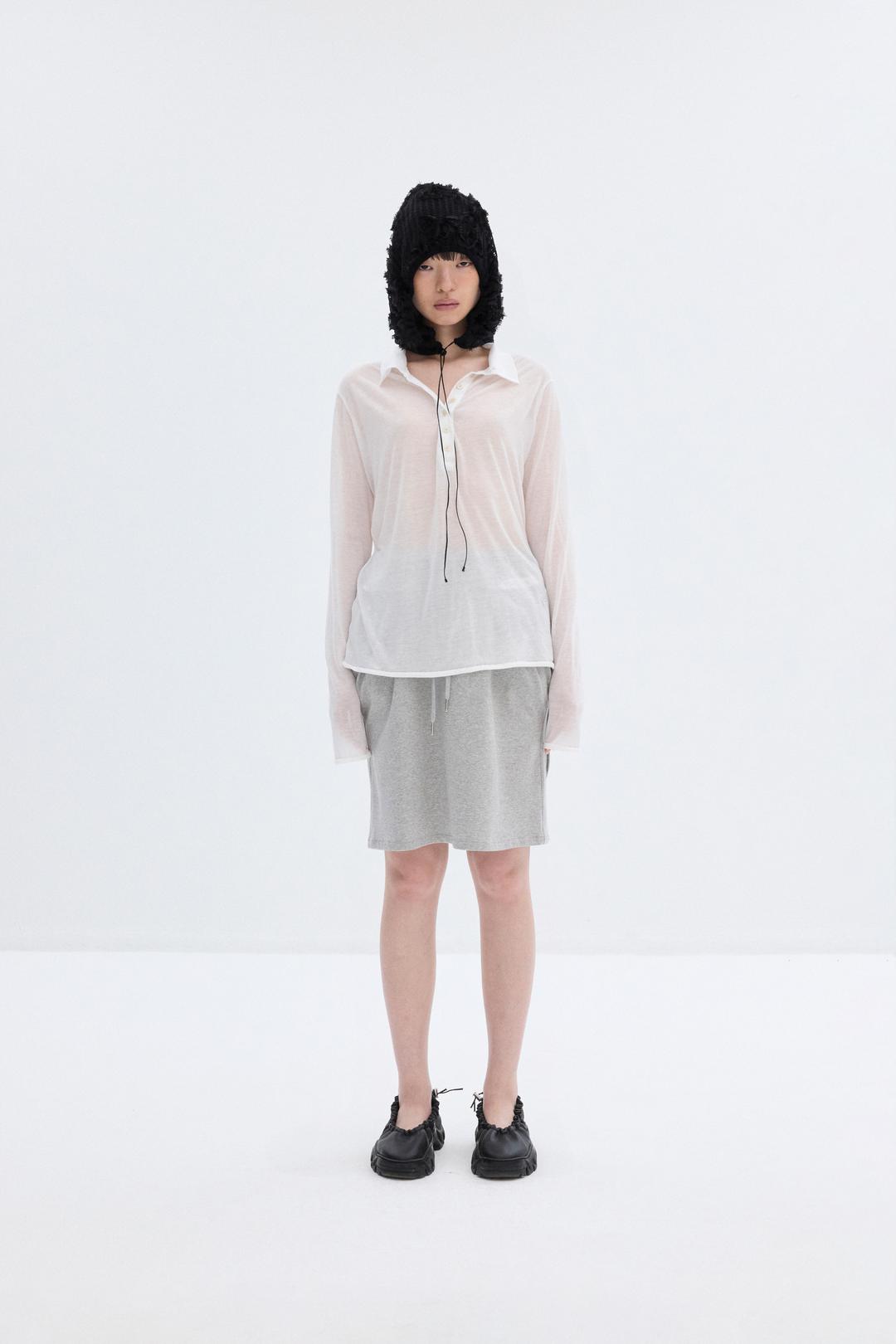 Volume Poket Skirt_Grey