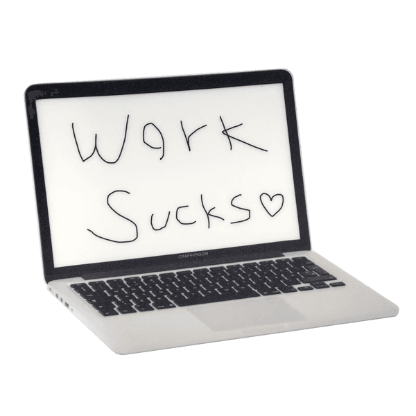 WORK SUCKS mouse pad - screen