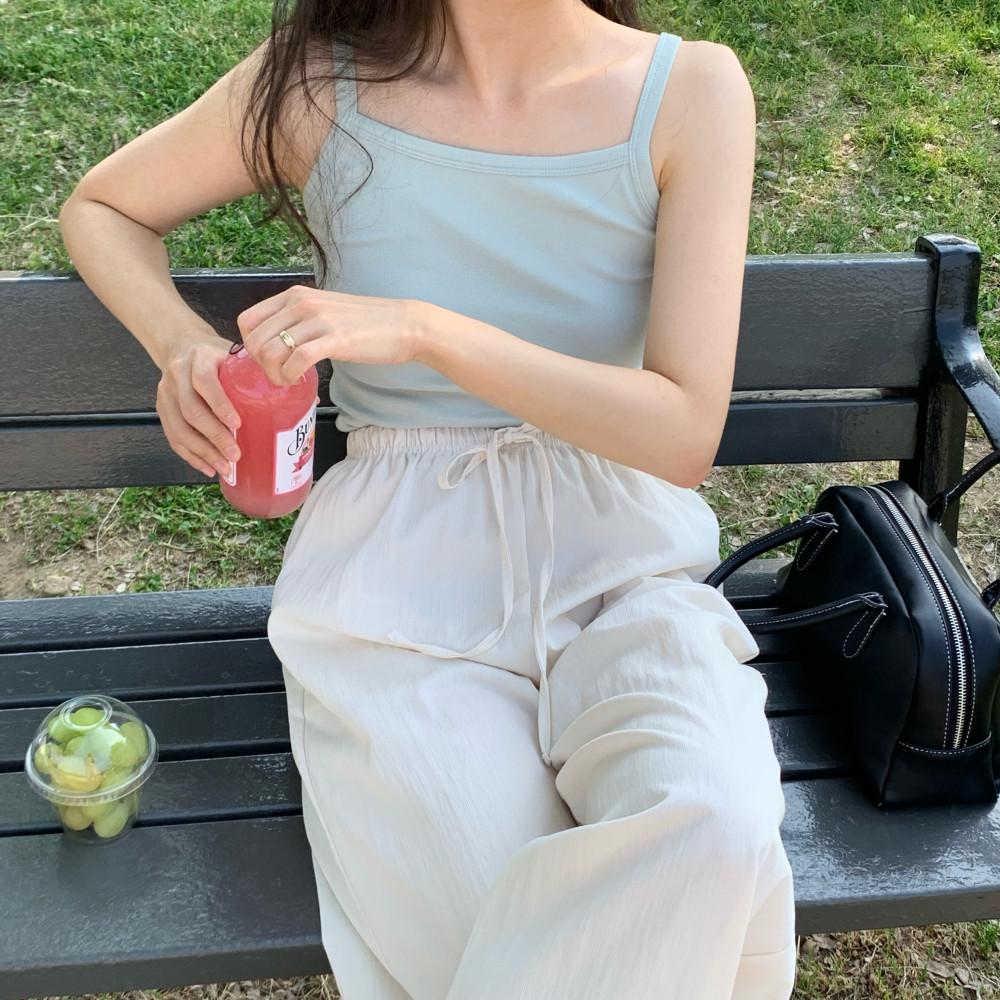 모달 스퀘어 나시 이너 나시 티셔츠 5col