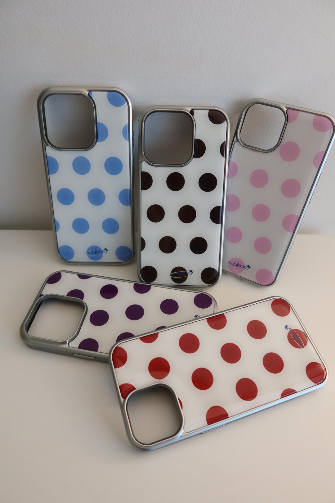 Dot silver epoxy case (5col)