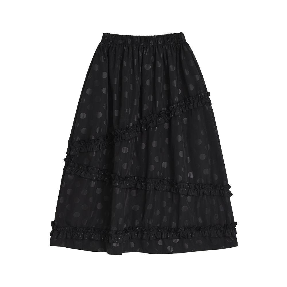 DOT Frill Cancan Long Skirt