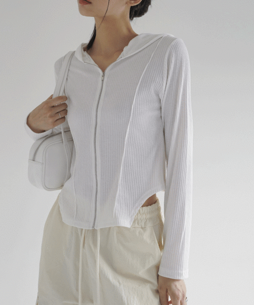 밀키 후드가디건 CD7429