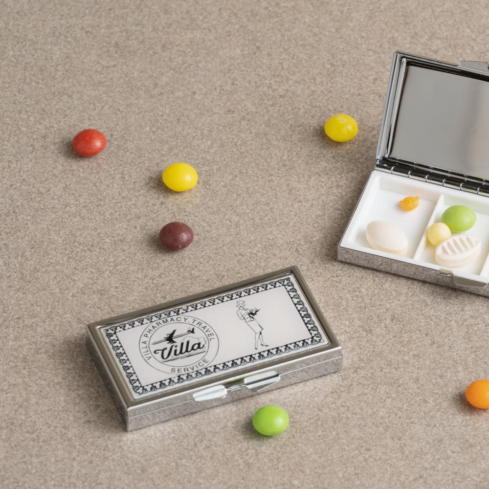 빈티지 알약케이스 VINTAGE PILL CASE 휴대용 약통_SQUARE BLACK