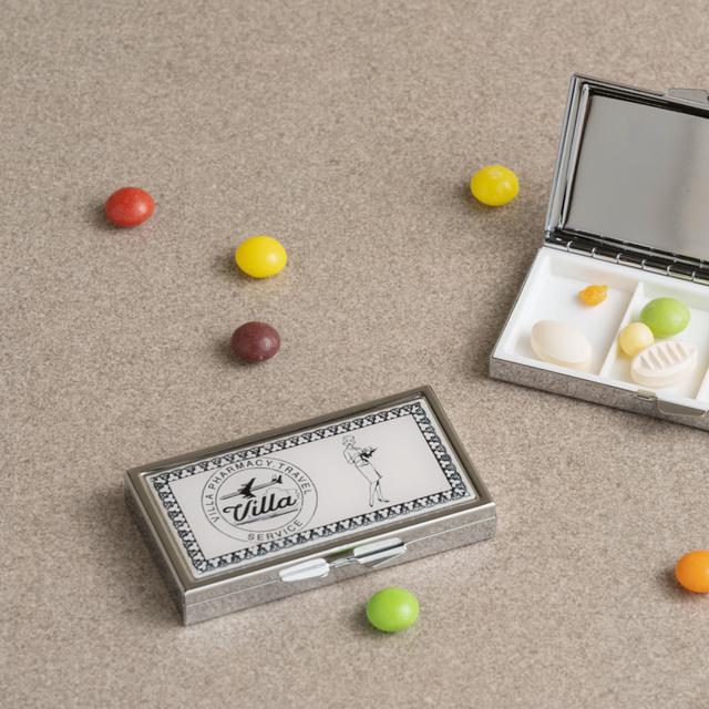 빈티지 알약케이스 VINTAGE PILL CASE 휴대용 약통_SQUARE BLACK