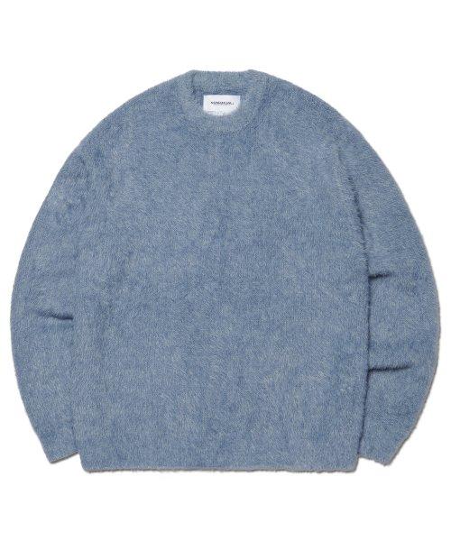 CROPPED HAIRY KNIT - MARINA