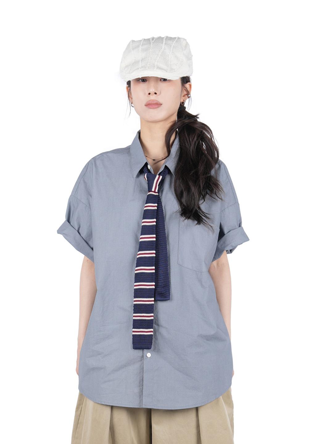 릿킴 SOLID OVER HALF SHIRT