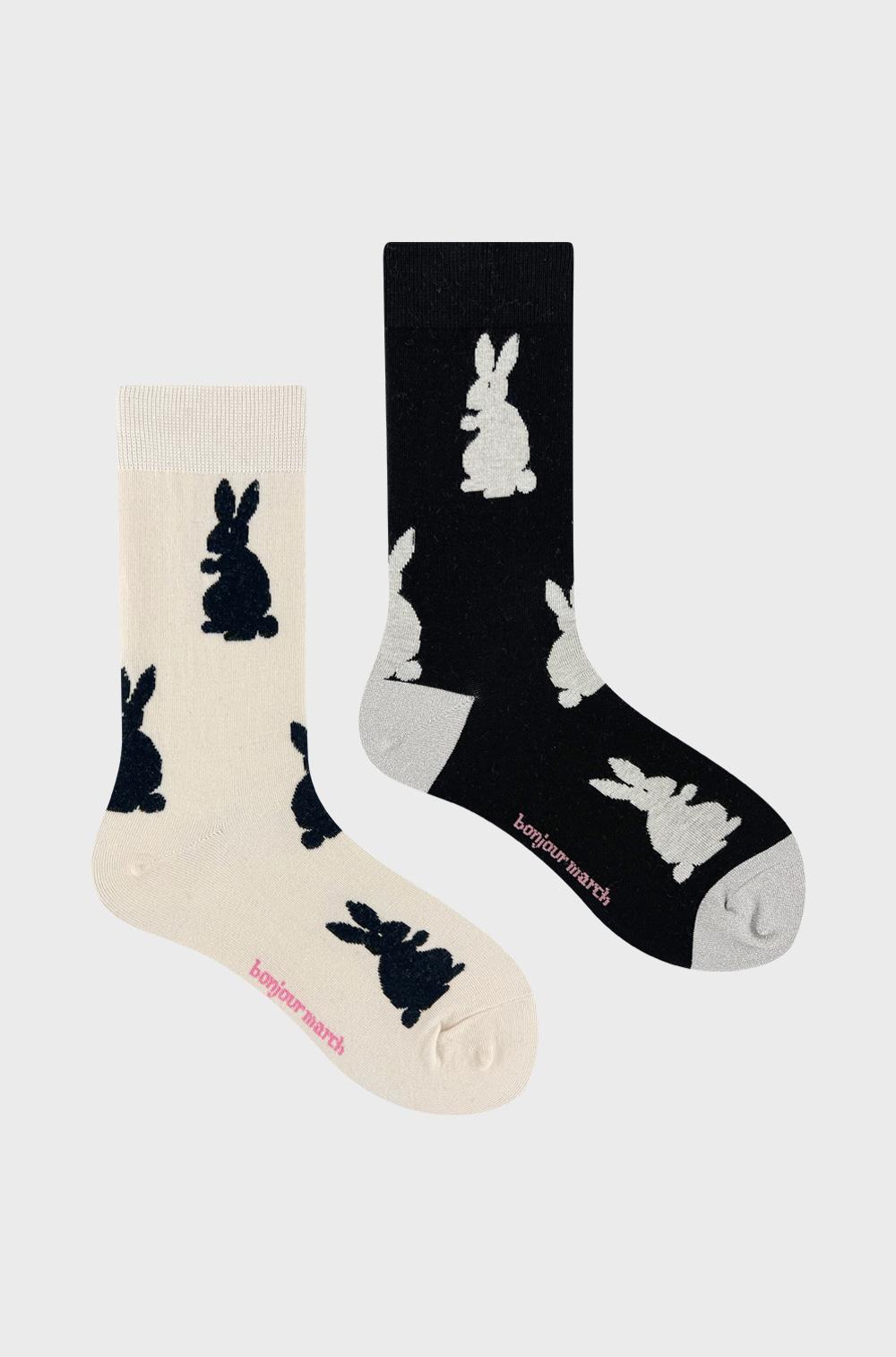 Black rabbit socks