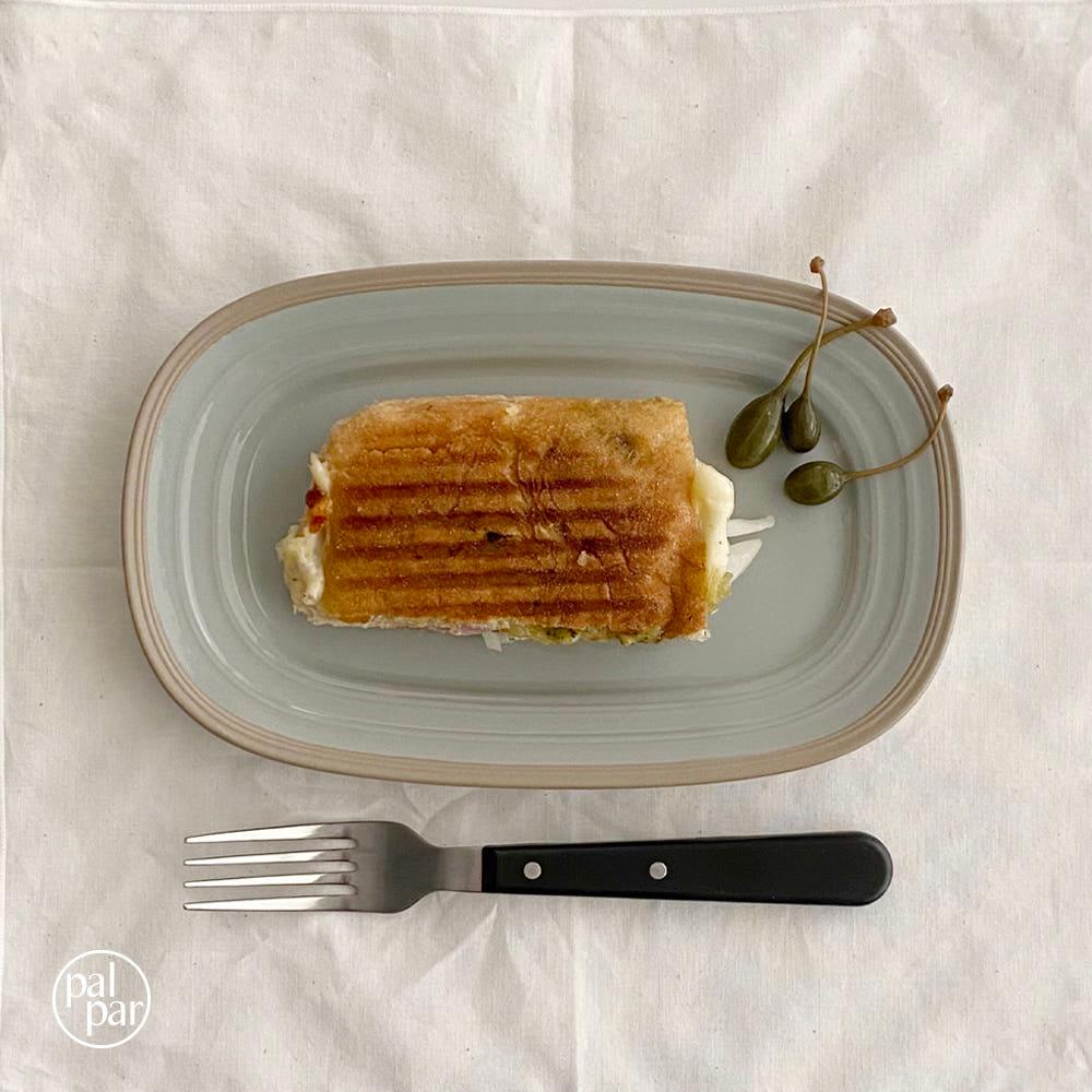 [palpar]민트 플레이트 파스타 반찬 접시 다용도 브런치 과일접시 빵 디저트 트레이