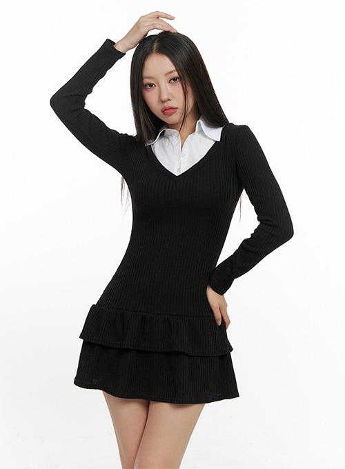 데사냐 카라 미니원피스 CB0611