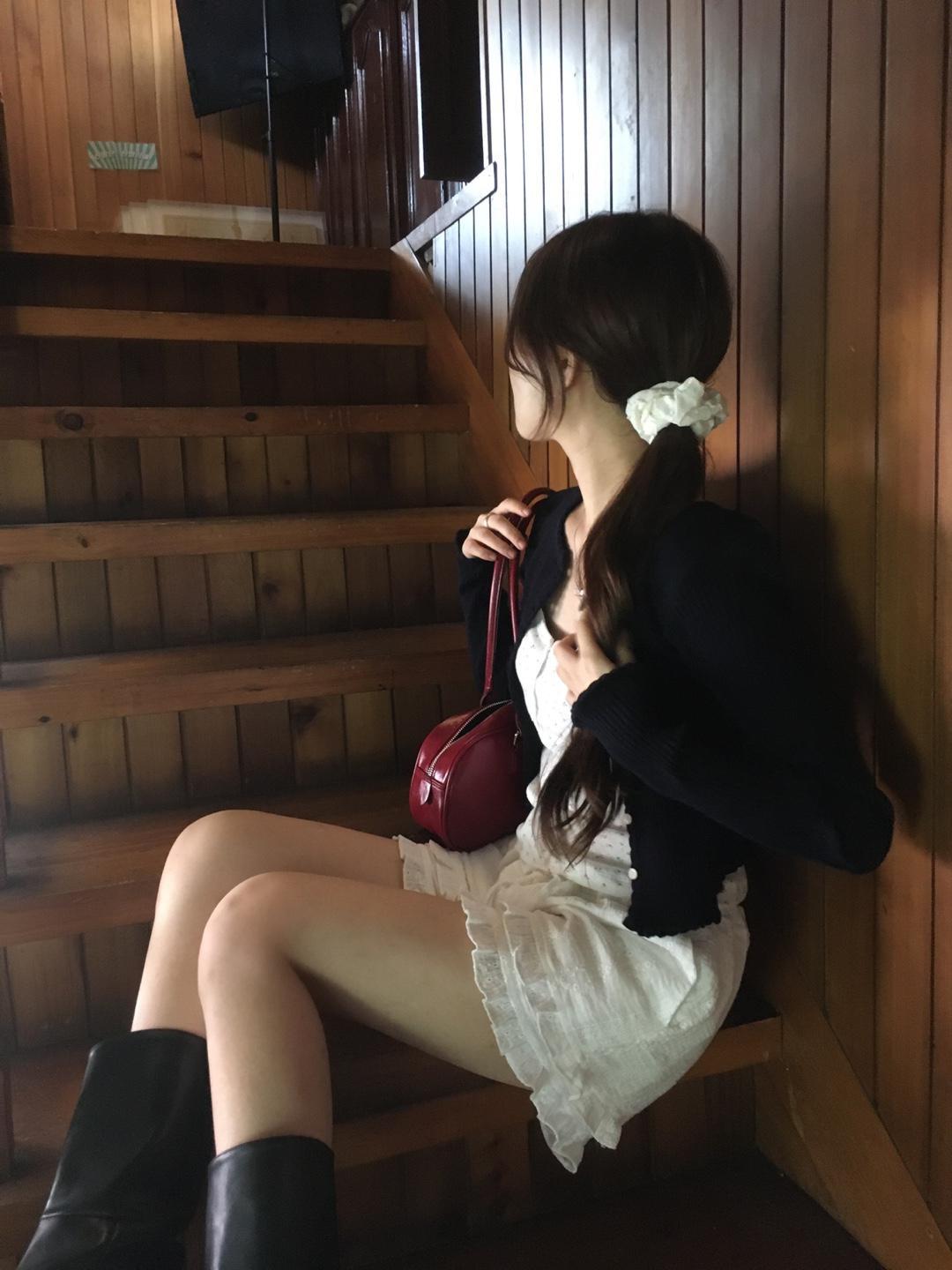 드위닐 프릴 레이스 펀칭 레이어드 쇼츠