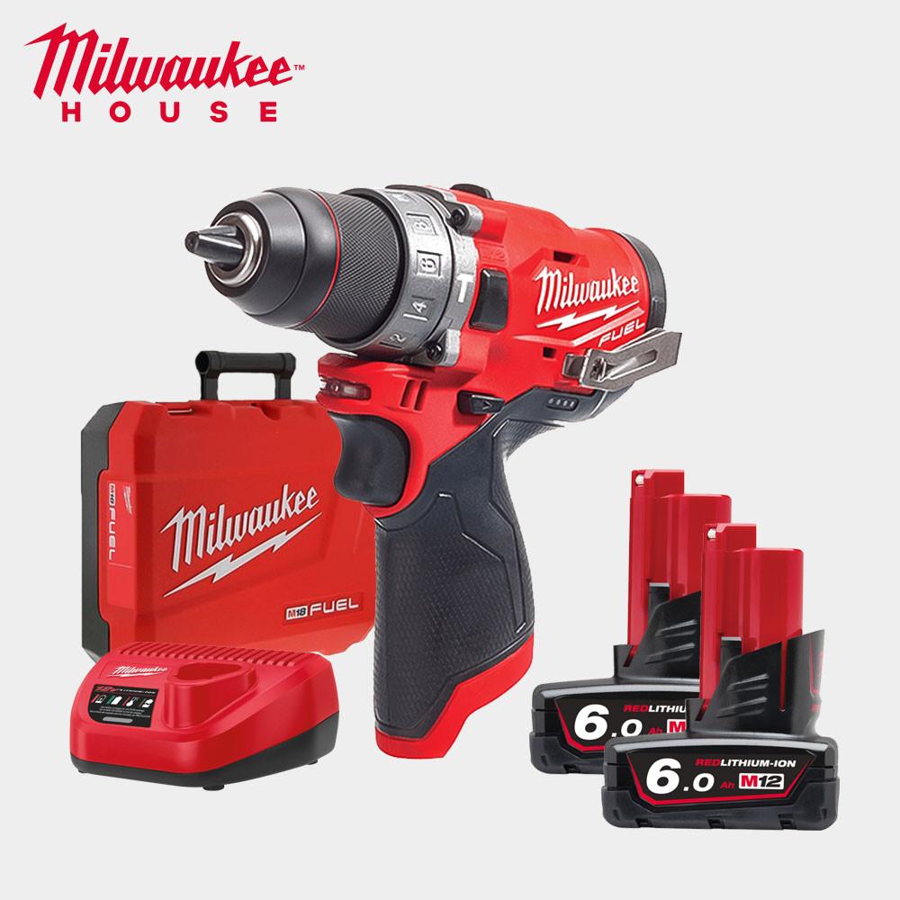 밀워키 12V 6.0Ah FUEL 충전햄머드릴 드라이버II 함마 M12 FPD-602C