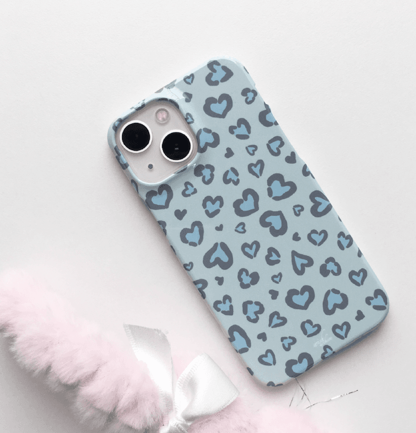 Lovely Leopard Case (Blue)