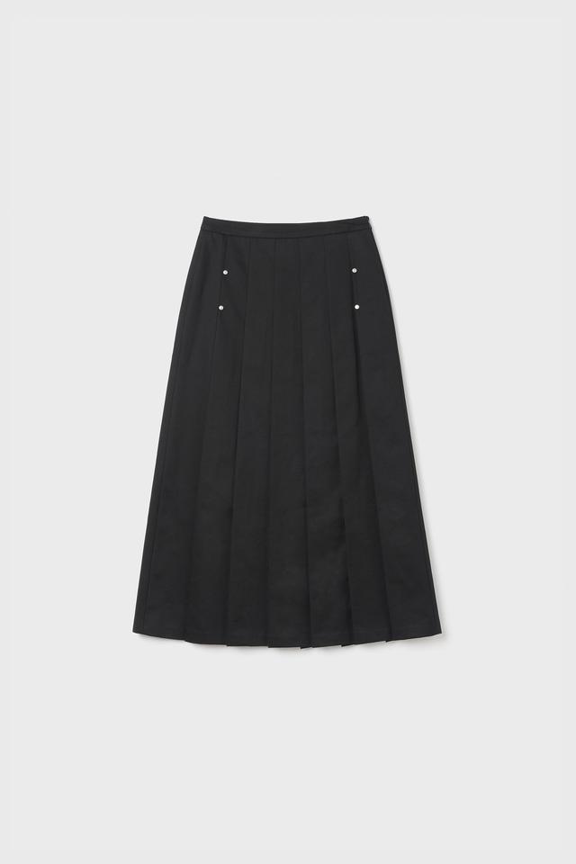 MAXI PLEATS SKIRT (BLACK)