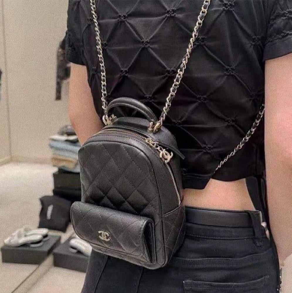 [국내백화점] 24c 샤넬 탑핸들 퀼팅 백팩 AP3753