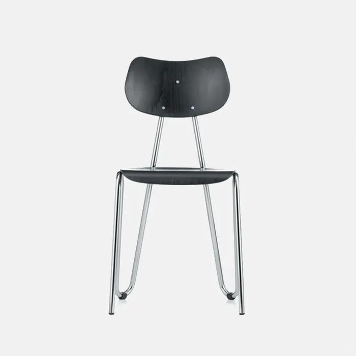 [L&C stendal] Arno 417 Chair, Black / Chrome (13387)