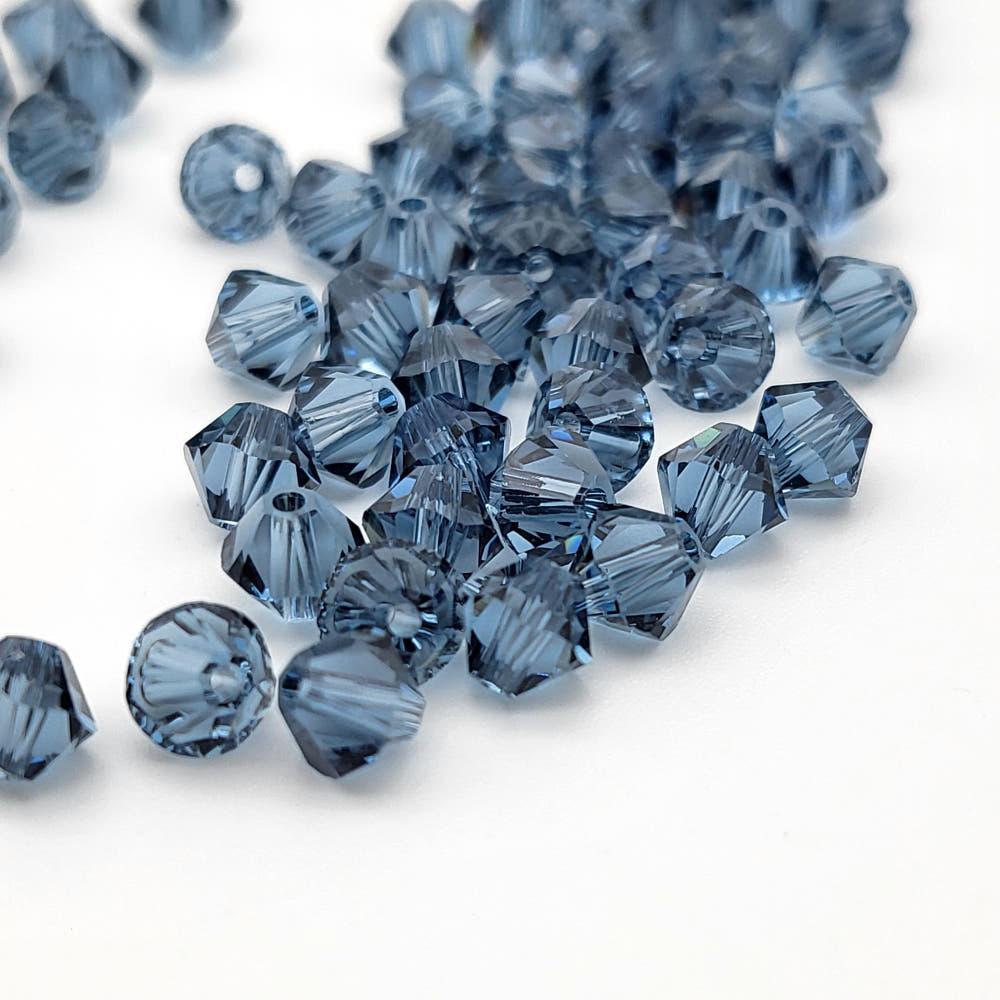 [2차 리오더] 데님 블루 주판알 4mm (1개)