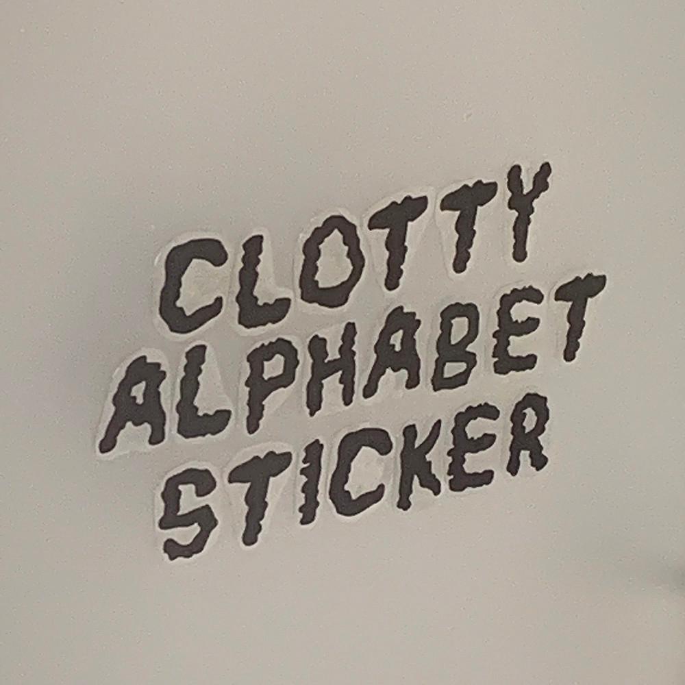 [abc] clotty alphabet sticker {clear ver.}