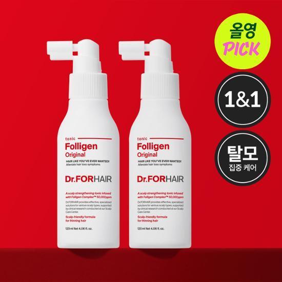 [6월 올영픽] 닥터포헤어 폴리젠 두피토닉 더블 기획세트 ( 120ml+120ml)