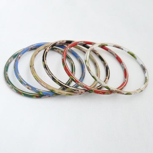vintage multi color cloisonne bracelet set