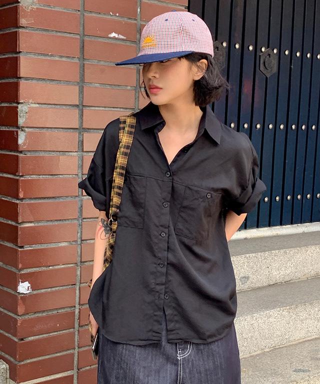 데일리쥬 [5만장판매/MADE] 보일 나일론 반팔 셔츠