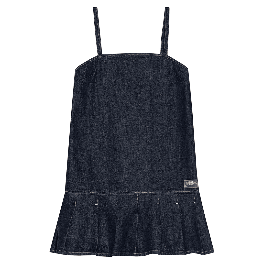 Rinse Denim Strap Mini Dress