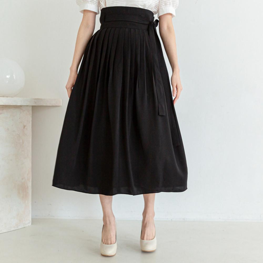 찰랑 블랙 생활한복 허리치마 다래원한복