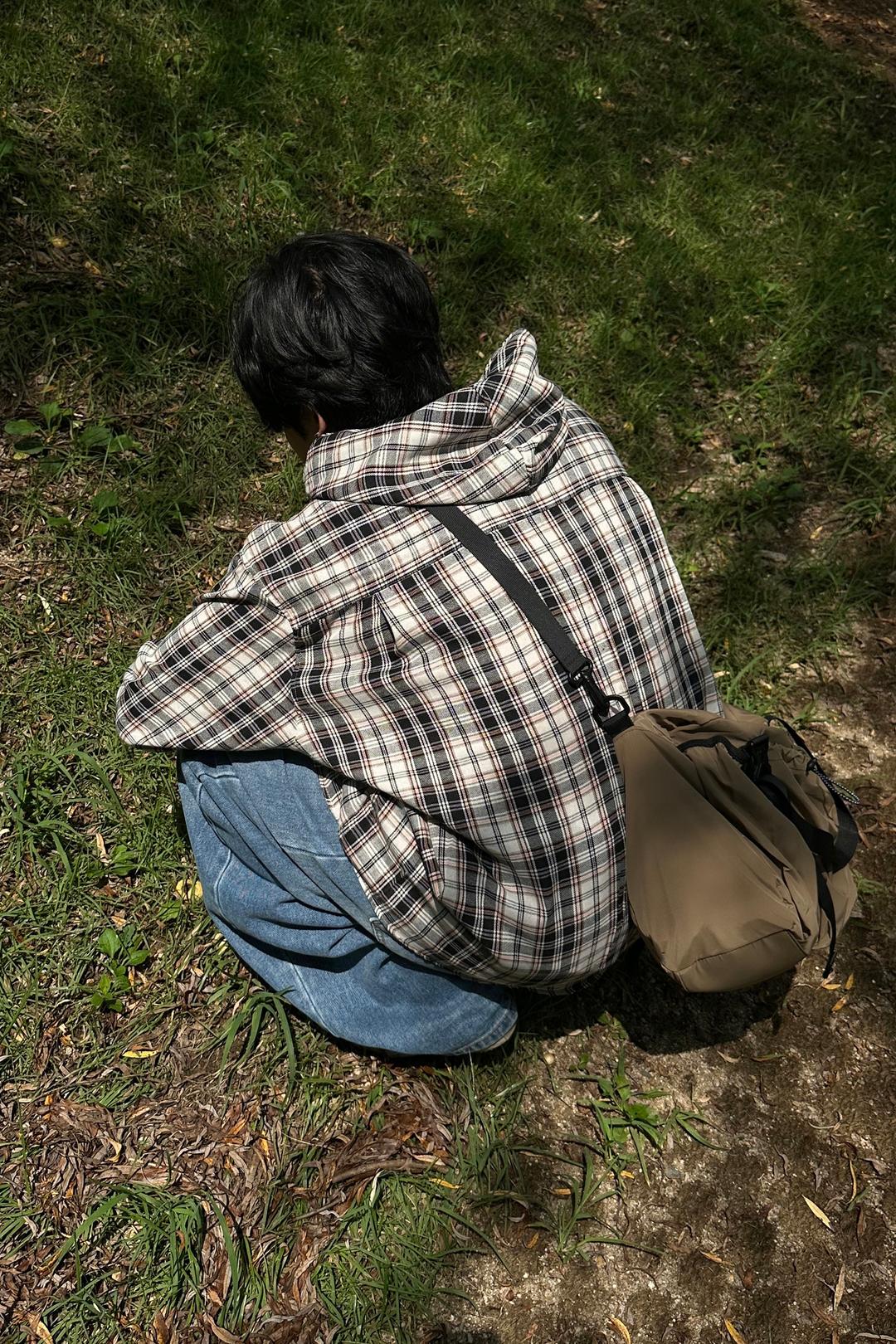 Hood plaid shirt (3C)