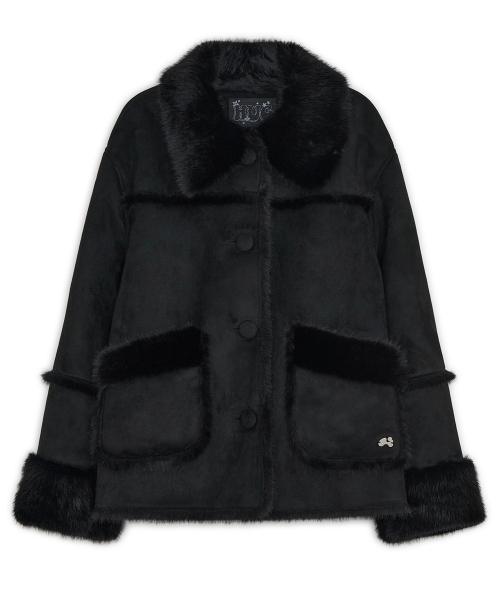 시어링 무스탕 자켓 (블랙)