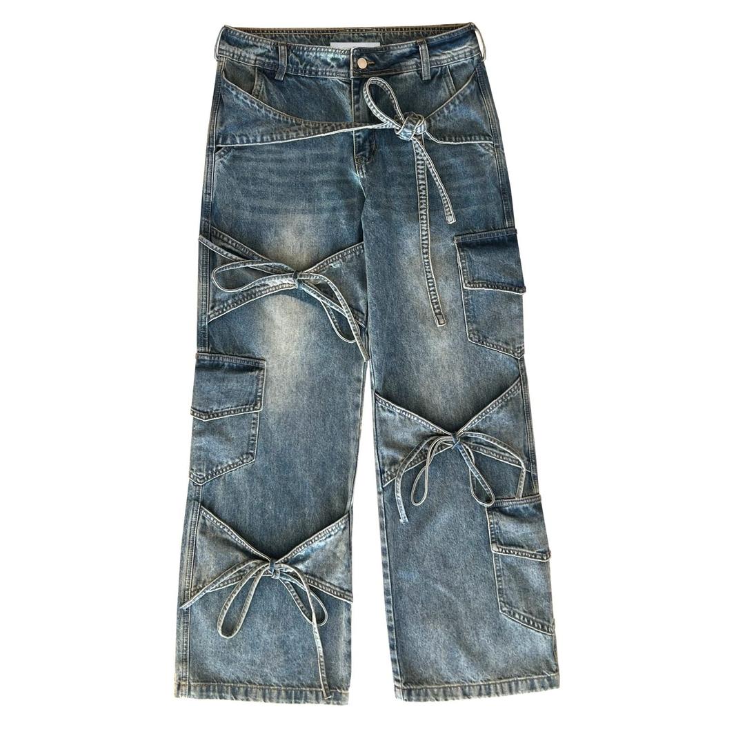 Blue Bow Jeans