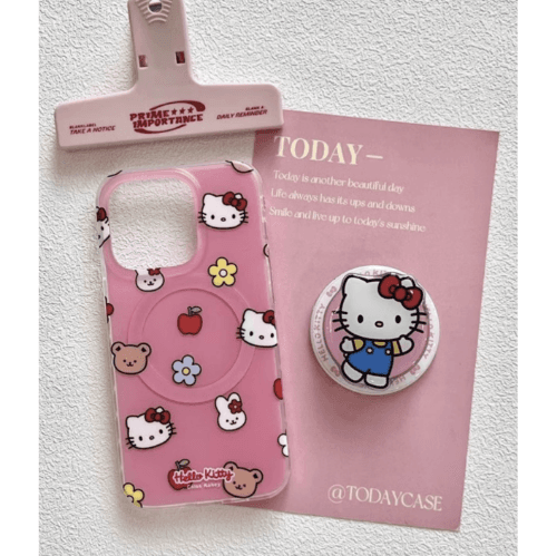 pink kitty grip tok case