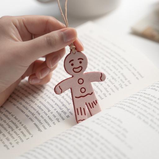 nraw 315 스마일 쿠키 가죽 책갈피