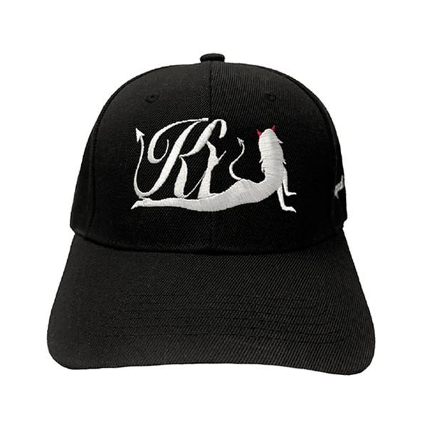 K LOGO GREMORY BALL CAP IN BLACK